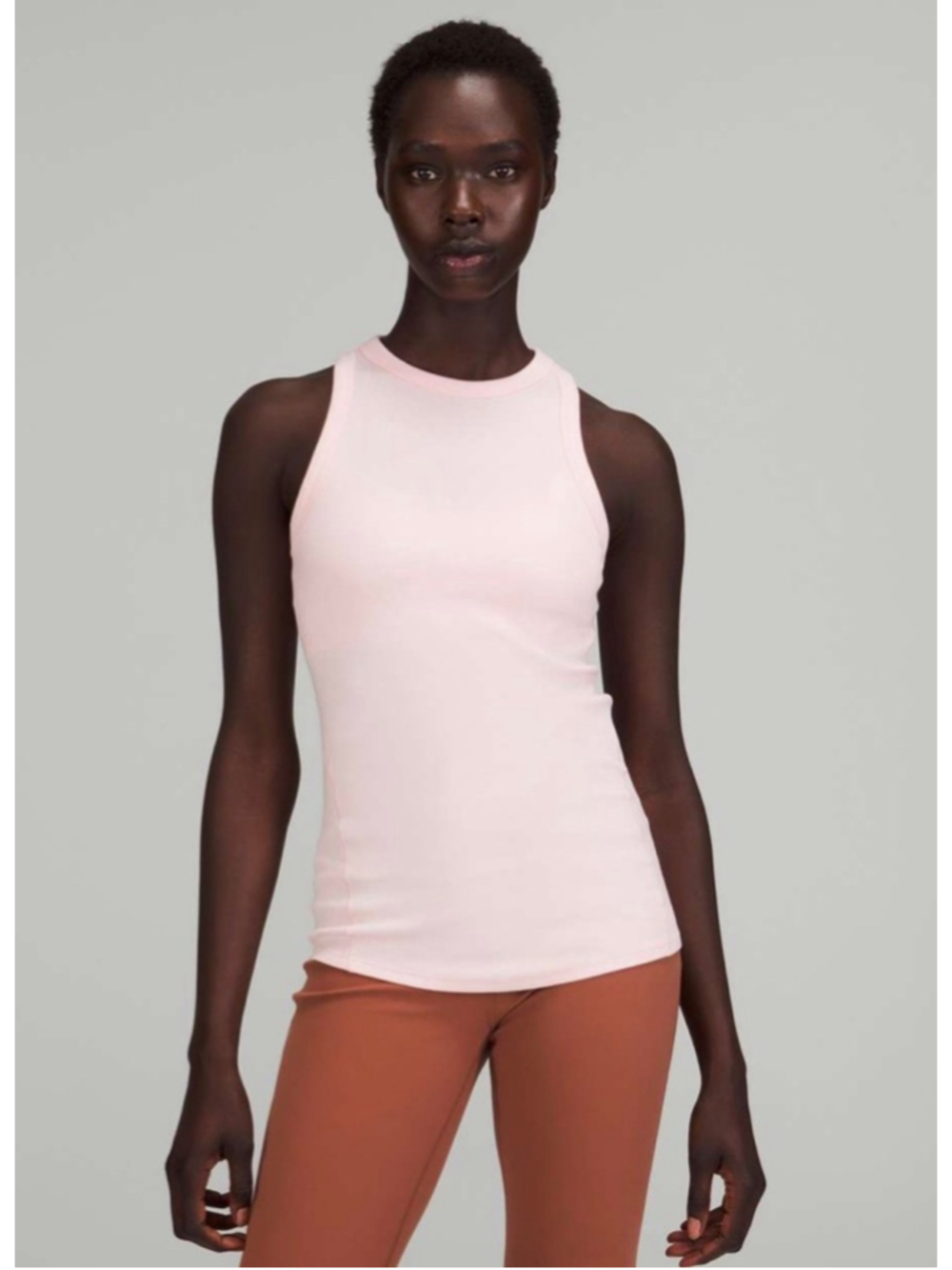 Lululemon Hold Tight Tank Top 14 Strawberry Milkshake Pink NWT Modal Ribbed